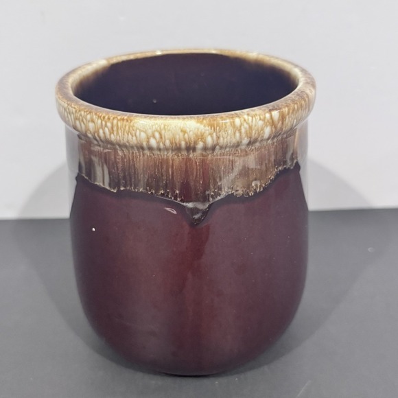 Vintage McCoy Pottery #135 Brown Drip Glaze Pot Crock Canister - Picture 1 of 7